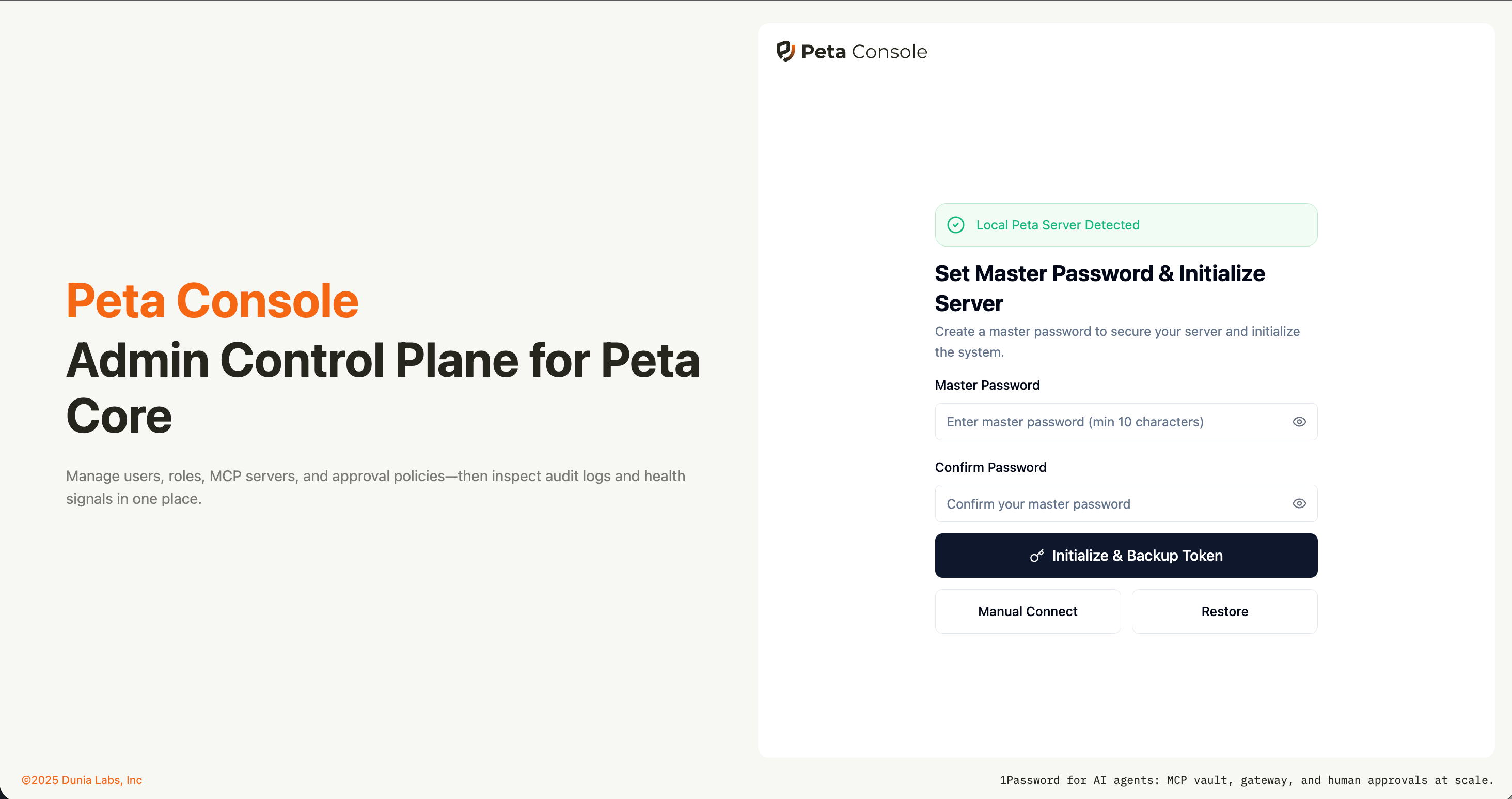 Initialize Vault Setup